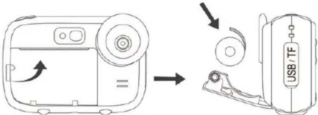 AGFAPHOTO Realikids Instant Cam - INSTALLAZIONE DEL ROTOLO DI CARTA - 1