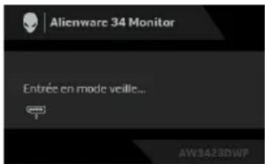 ALIENWARE AW3423DWF - Remarque : si vous sélectionnez oui, le message n'apparaîtra pas la prochaine fois que vous changez le paramètre de luminosité. - 3