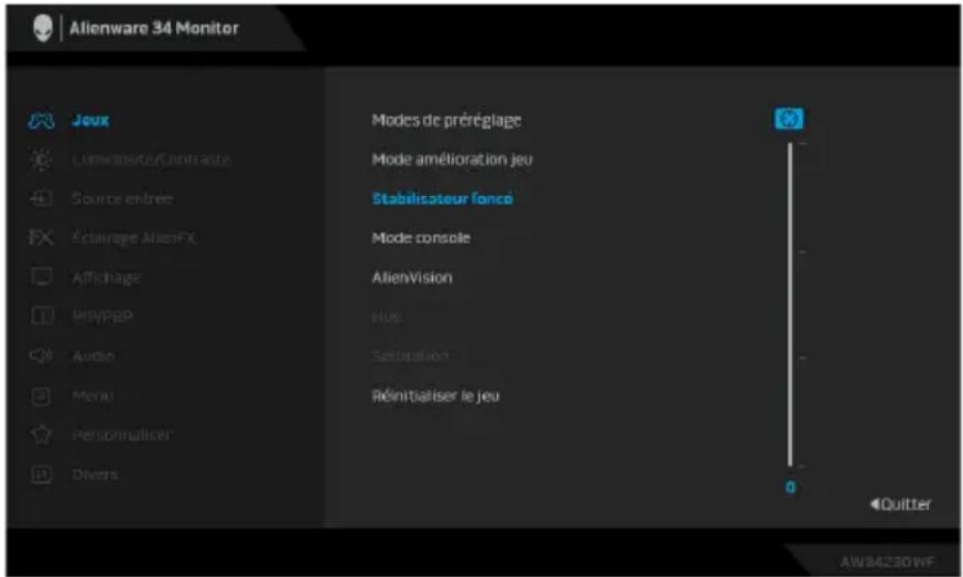 ALIENWARE AW3423DWF - Mode d'amélioration jeu - 3