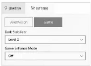 ALIENWARE AW3423DWF - Configuration du jeu - 1