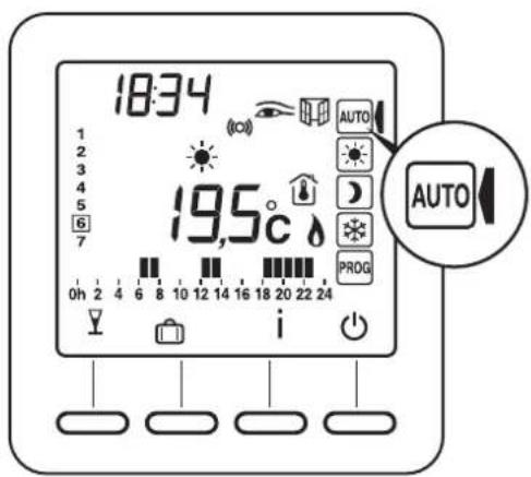 DIMPLEX RTU 101F - Mode AUTO - 1