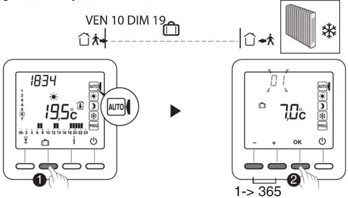 DIMPLEX RTU 101F - Mode absence - 1
