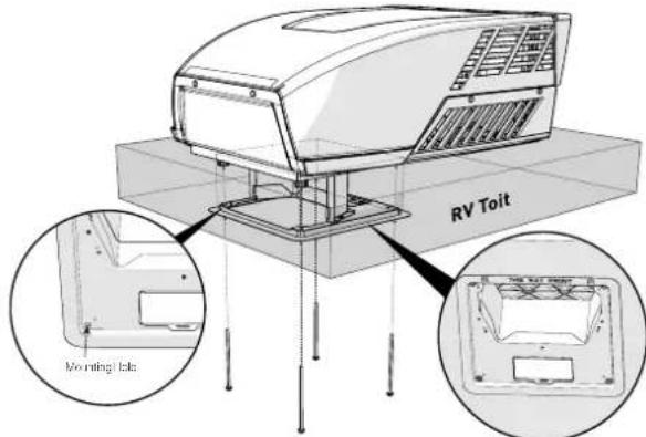 Furrion FACR13HESABLAM - Installation de la boîte de distribution d'air - 5