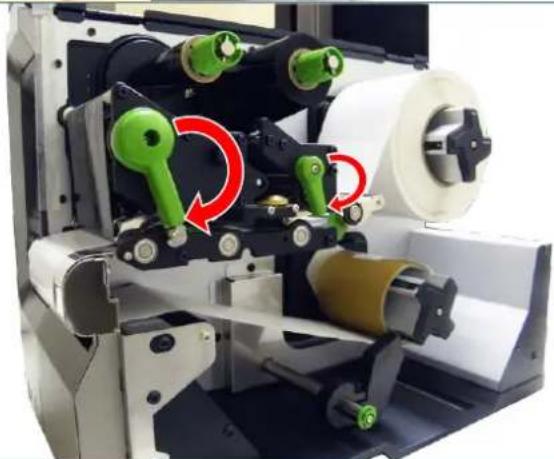 TSC MX240P - Chargement des supports en mode rembobinage (Option) - 6