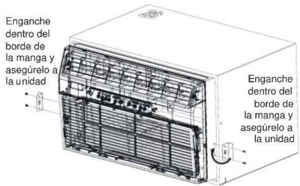 GE AJCM12DWJ - Instalación de soportes de seguridad (Es importante instalar estos soportes para evitar que el chasis sea empujado hacia la habitación desde el exterior). - 1