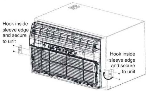 GE AKCQ10ACJ - (It is important to install these brackets to prevent the chassis from being pushed into the room from the outside.) - 2