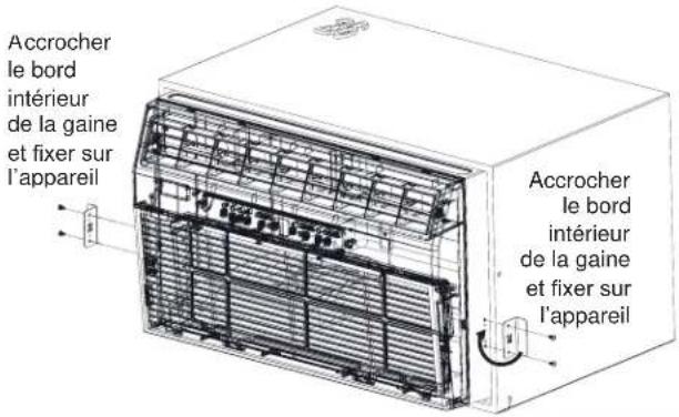 GE AKCQ10ACJ - Installation des ferrures de sécurité (Il est important d'installer ces ferrures afin d'empêcher châssis d'être poussé dans la pièce depuis l'extérieur.) - 2