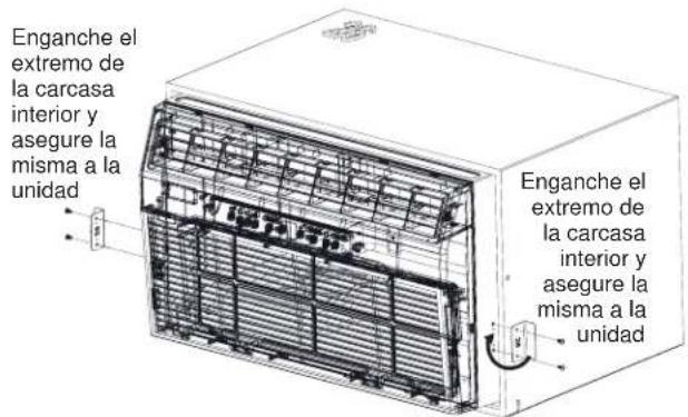 GE AKCQ10ACJ - (Es importante instalar estos soportes para evitar que el chasis sea empujado dentro de la sala desde la parte exterior). - 2