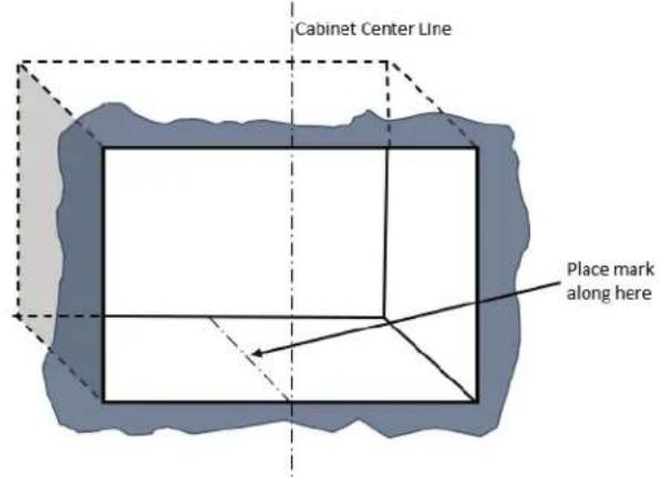 GE JX1095STSS - MARK CENTER LINE FOR DUCT BOTTOM - 1