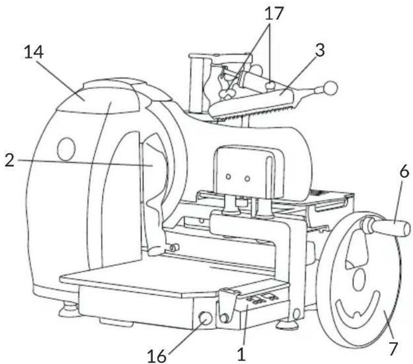 Berkel B116A - MANUEL D'INSTRUCTIONS:TRANCHEUSE AUTOMATIQUE A VOLANT - 1