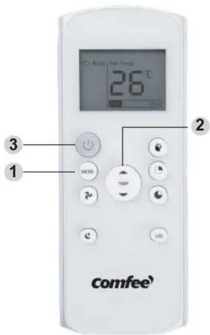 COMFEE CP05S3WBA1RCM - How to Use the Basic Functions - 1
