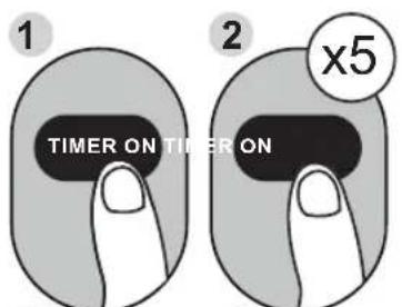 COMFEE CP05S3WBA1RCM - Fonction TIMER on (minuterie activée) - 1