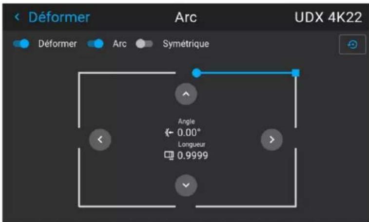 Barco UDXW40 FLEX - Correction de l'arc asymétrique - 3