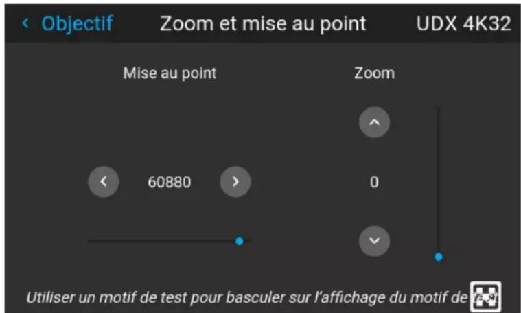 Barco UDXW40 FLEX - Zoom - Mise au point - 2