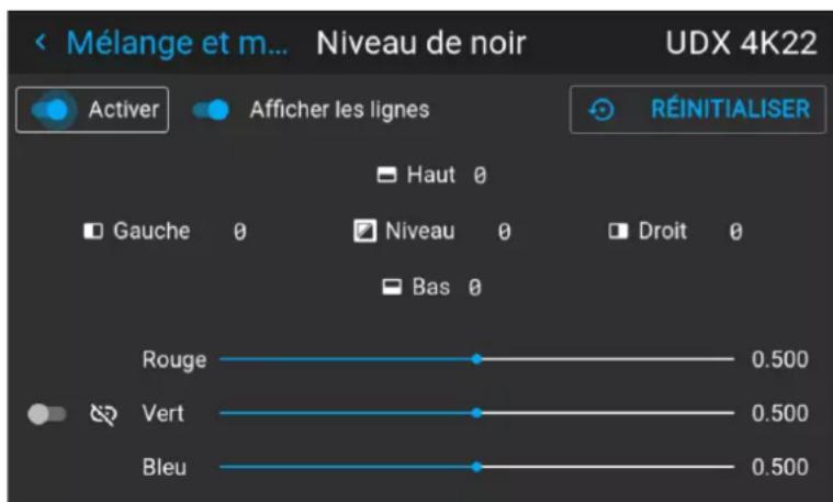 Barco UDXW40 FLEX - Pour effectuer un réglage RGB - 2