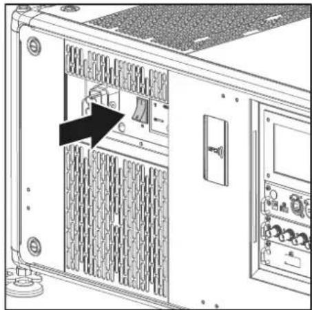 Barco UDXW40 FLEX - Comment metre sous tension - 1