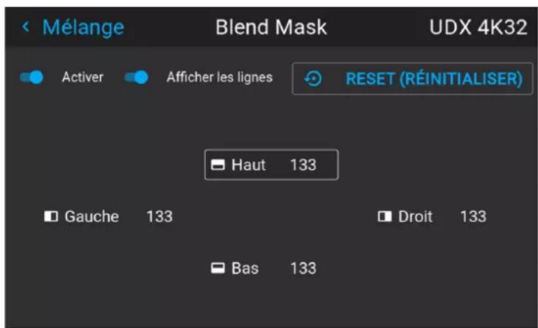 Barco UDXW40 FLEX - Comment configurer des zones de mélange de base ? - 2