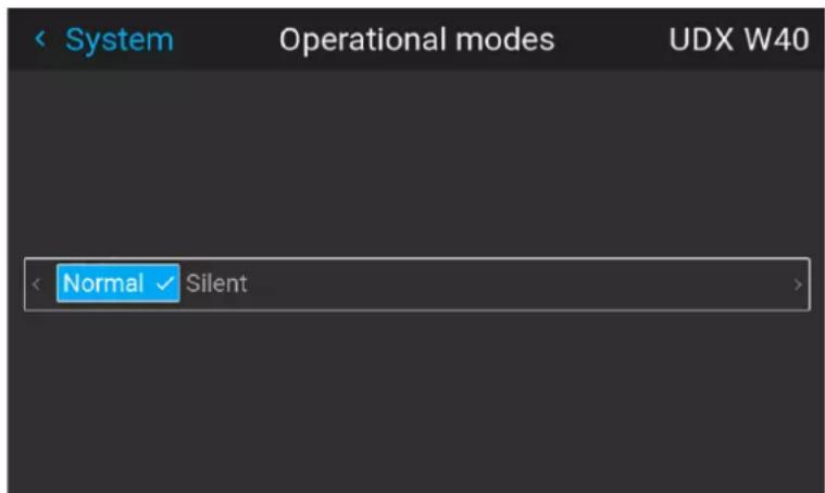 Barco UDXW40 FLEX - Comment modifier le mode opérationnel de votre projecteur - 2