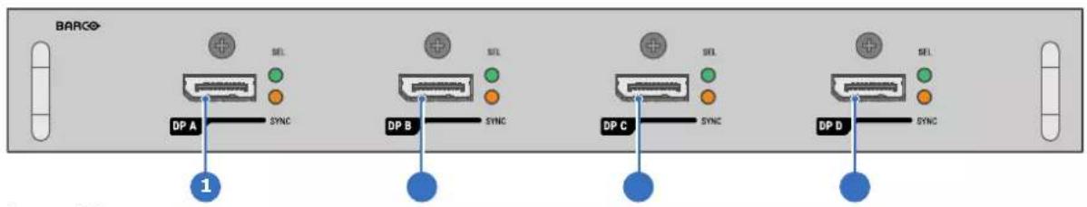 Barco UDXW40 FLEX - Entrée Pulse Quad DP 1.2 - 1