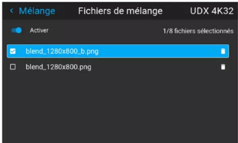 Barco UDXW40 FLEX - Comment activer un fichier de configuration de mélange téléversé ? - 3