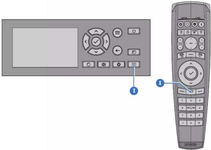 Barco UDXW40 FLEX - Sélectionnez la source - 1