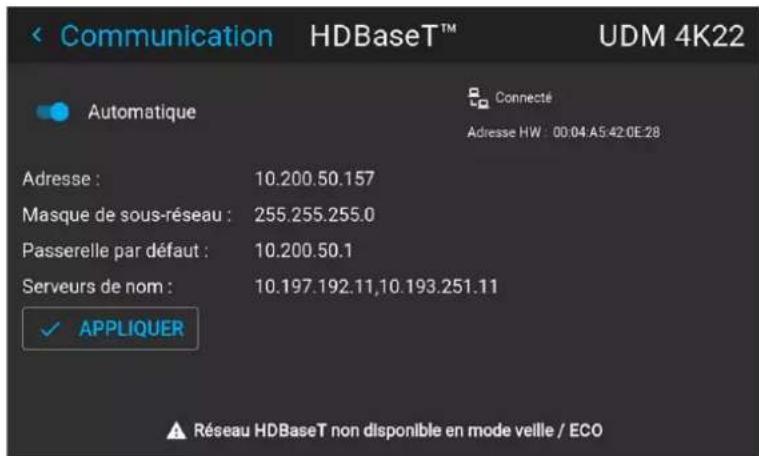 Barco UDXW40 FLEX - Comment configurer automatiquement l'adresse IP - 2