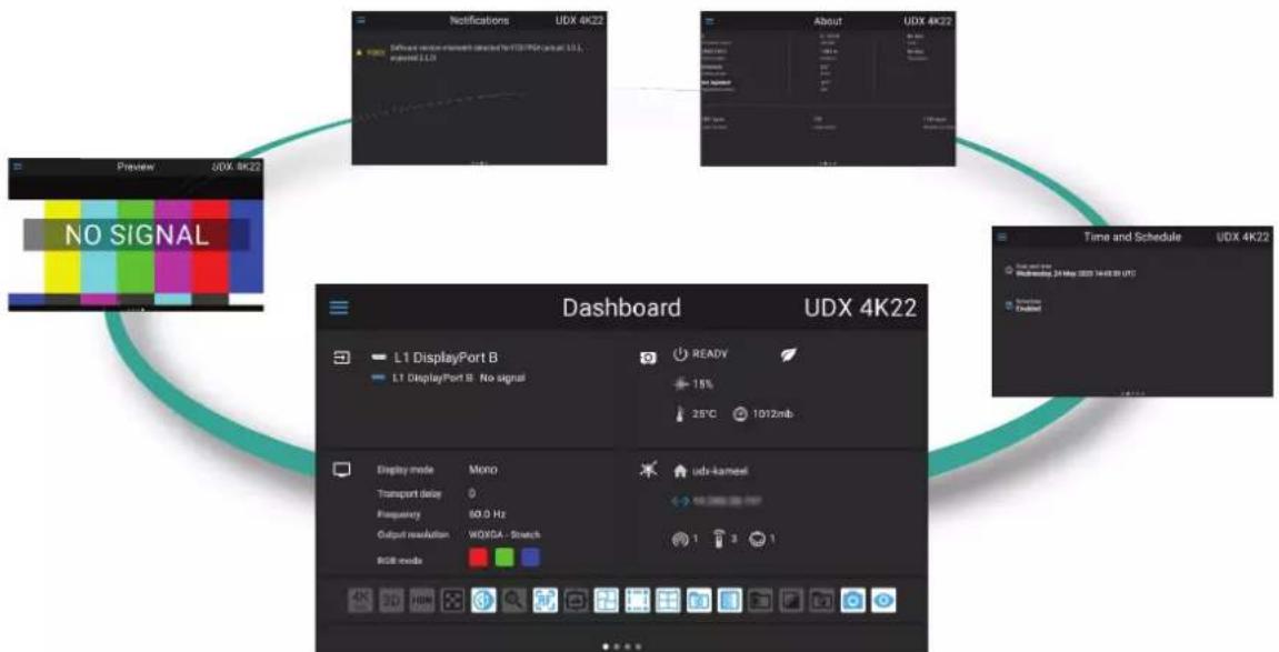 Barco UDXW40 FLEX - GUI - écrans d'été - 1