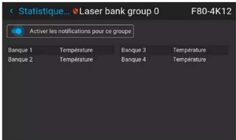 Barco UDXW40 FLEX - Comment vérifier l'etat des bancs laser - 4