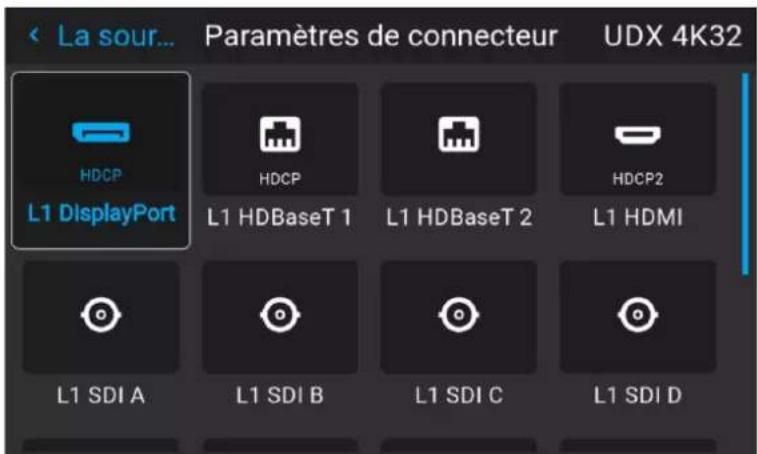 Barco UDXW40 FLEX - Comment configurer un connecteur - 3