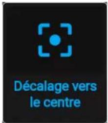 Barco UDXW40 FLEX - Configuration de l'objectif, Décalage vers le centre (Shift to center) - 1