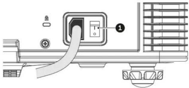 Barco G62W14 - Comment mettre le projecteur sous tension - 1