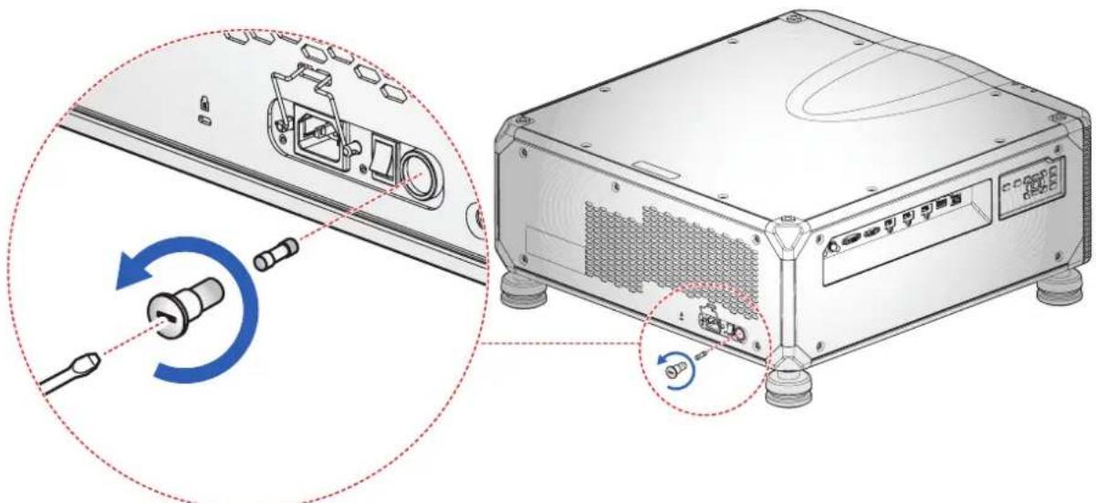 Barco G100W16 - Comment remplacer le fusible - 1