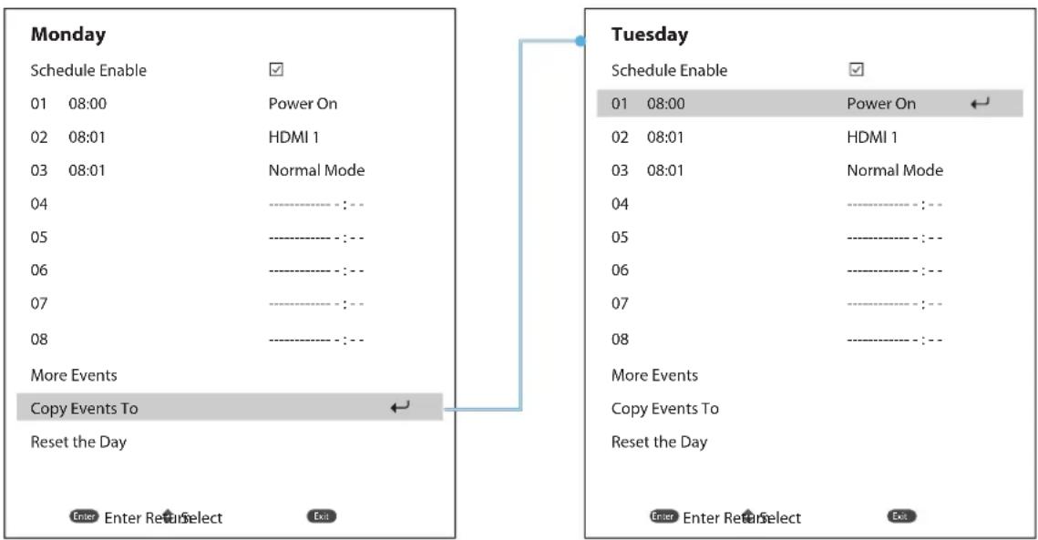 Barco G100W16 - Comment configurer un calendrier - 5