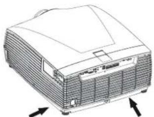 Barco FS704K6 - Emplacement de l'étiquette de sécurité - 1