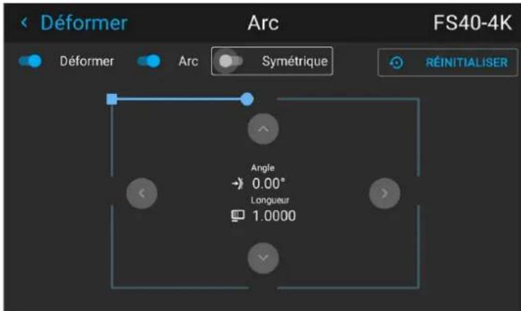 Barco FS404K MKII - Correction de l'arc symétrique - 3
