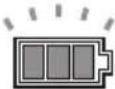 MAKITA VC006GM - Accu-indicators op het bedieningspaneel - 1