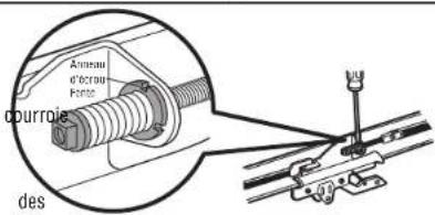 LIFT-MASTER 81640 - Serrer la courroie - 2