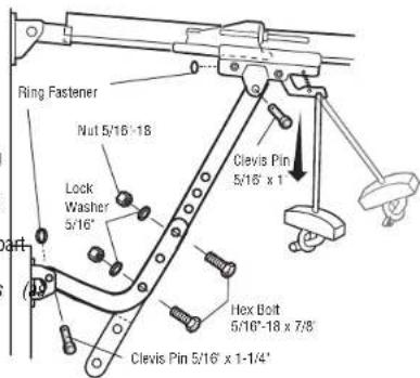 LIFT-MASTER 81650 - Connect the Door Arm to the Trolley - 2
