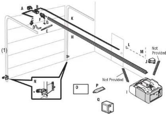 LIFT-MASTER 81650 - HARDWARE - 1