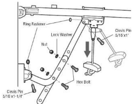 LIFT-MASTER 81650 - Connect the Door Arm to the Trolley - 3