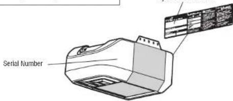 LIFT-MASTER 81602 - myQ® Serial Number - 2