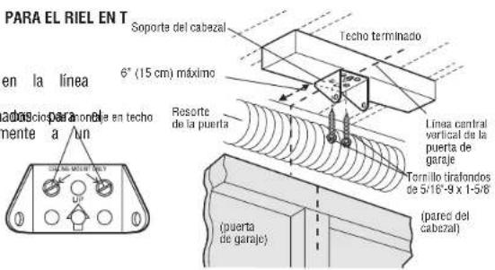 LIFT-MASTER 81550 - OPCIÓN B - INSTALACIÓN EN EL TECHO - 1