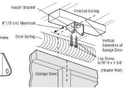 LIFT-MASTER 81550 - OPTION B - CEILING INSTALLATION - 2