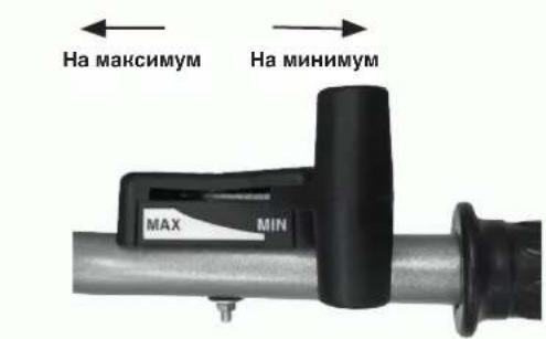 STIGA SRC 585 RG - Преди да използвате лоста на реверсивния механизмъм, намалете оборотите на двигателя. - 9
