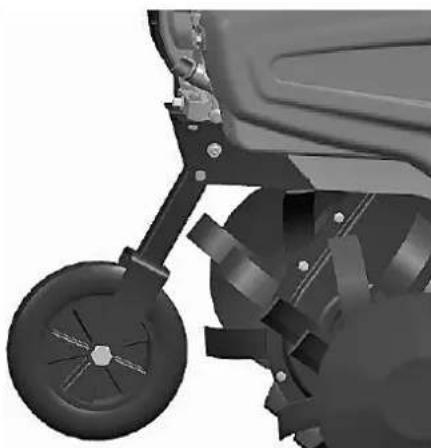 STIGA SRC 585 RG - Einstellen des Stützrads: - 1