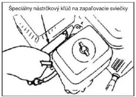 Špeciálny nástrčkový klůč na zapalovacie sviečky