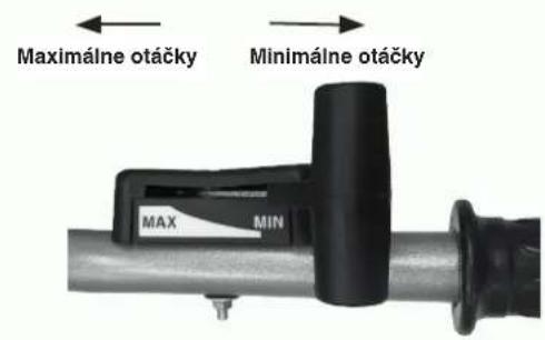 Maximálne otáčky Minimálne otáčky MAX MIN
