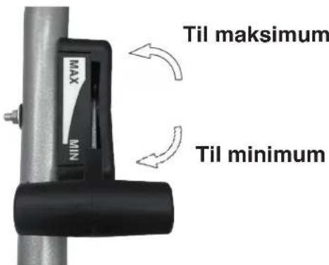 Til maksimum MAX MIN Til minimum