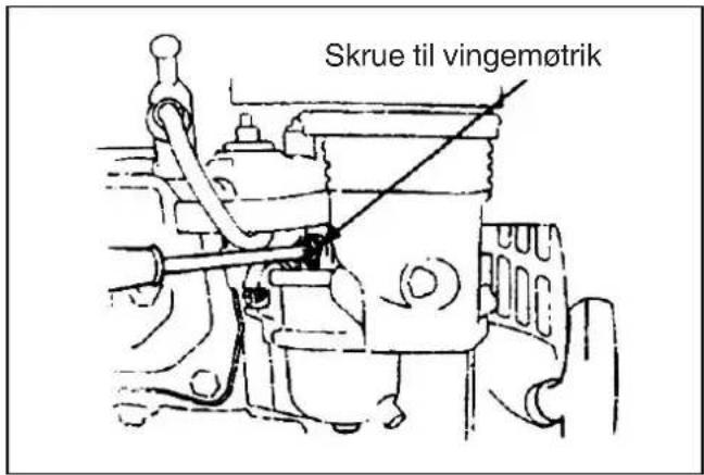 Skrue til vingemøtrik