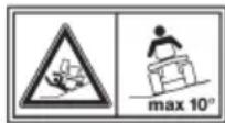 STIGA SWIFT 372e - DANGER de projection d'objets - 1